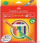 Faber-castell Bicolor Boya Kalemi, 48 Renk