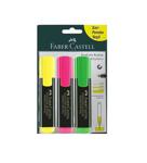 Faber Castell Fosforlu Kalem 3'Lü Blister Sarı Pembe Yeşil 5508150728