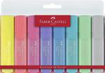 Faber-Castell Fosforlu Kalem, Pastel Renkler, 4 Renk, 8'Li