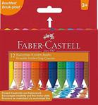 Faber-Castell Grip Jumbo Silinebilir 12 Renk Mum Boya