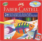 Faber-Castell Karton Kutu Aquarel 24 Renk Boya Kalemi