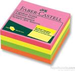 Faber Castell Yapışkan Notluk 50x50mm Karışık Fosforlu Renkli