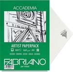 Fabriano Accademia, Natural Dokulu Beyaz, Artsit Serisi Blok, 160Gr., A4