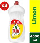 Fairy 3X1500 Ml Sıvı Bulaşık Deterjanı Limon