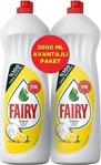 Fairy Bulaşık Deterjanı Limon 1000 Ml Elde Yıkama Deterjanı