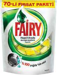 Fairy Hepsi Bir Arada Limon 70'Li 2'Li Paket Bulaşık Makinesi Kapsülü