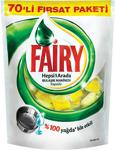 Fairy Hepsi Bir Arada Limon 70'li Bulaşık Makinesi Kapsülü