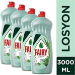 Fairy Losyon E Vitamini & Aloe Vera Kokulu 750 Ml 4'Lü Paket Sıvı Bulaşık Deterjanı