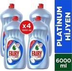 Fairy Platinum Hijyen Limon Kokulu 1500 Ml 4'Lü Sıvı Bulaşık Deterjanı