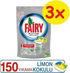 Fairy Platinum Limon 50 Adet 3'Lü Paket Bulaşık Makinesi Kapsülü