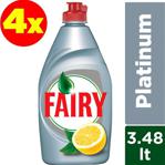 Fairy Platinum Limon 870 ml 4 Adet Sıvı Bulaşık Deterjanı