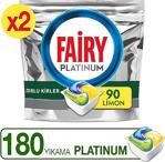 Fairy Platinum Limon Kokulu 180'Li Bulaşık Makinesi Kapsülü