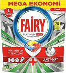 Fairy Platinum Plus 75 Yıkama Bulaşık Makinesi Deterjanı Kapsülü/Tableti