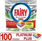 Fairy Platinum Plus Limon Kokulu 100 Yıkama Bulaşık Makinesi Deterjanı Tableti - Kapsülü