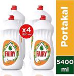 Fairy Portakal 1350 ml 4'lü Paket Elde Yıkama Deterjanı