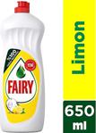 Fairy Sıvı Bulaşık Deterjanı Limon 2'Li 650 Ml