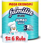 Familia Plus 1=6 Jumbo Havlu 6 Rulo