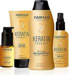 Farmasi Keratin Theraphy 4'Lü Onarıcı Saç Bakım Seti Şampuan + Maske + Sprey + Serum