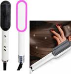 Fast Hair Straightener Profesyonel Elektrikli Saç Düzleştirici Fırçası Isıtmalı Tarak