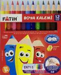 FATİH BOYA KALEMİ 12 RENK YARIM BOY