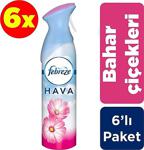 Febreze Hava Ferahlatıcı Sprey Oda Kokusu Bahar Çiçekleri 300 Ml X 6 Adet