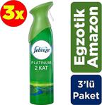 Febreze Platinum Hava Ferahlatıcı Sprey Oda Kokusu Egzotik Amazon 300 Ml X 3 Adet