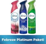 Febreze Platinum Hava Ferahlatıcı Sprey Set 3 X 300 Ml