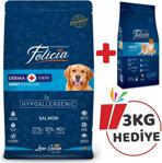 Felicia Az Tahıllı Somonlu Medium Large Breed 15 kg + 3 kg Yetişkin Kuru Köpek Maması