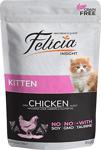 Felicia Pouch Tavuklu Yavru Kedi Maması Tahılsız 85 Gr X 2 Adet