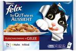 Felix Etli Yaş Kedi Maması 4 Adet x 100 Gr (Avantajlı Paket)