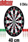 Felix Express Pikolli Büyük Boy Dart Set Çift Taraflı Dart Hedef Tahtası 6 Oklu