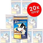 Felix Sensations Somonlu Ve Karidesli Yetişkin Kedi Konservesi 20 X 100 G