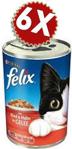 Felix Sığır Etli ve Tavuklu 400 gr 6'lı Paket Yetişkin Kedi Konservesi