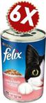 Felix Somon ve Alabalıklı 400 gr 6'lı Paket Yetişkin Kedi Konservesi