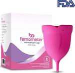 Femometer Adet Kabı - Medikal Sınıf Silikon Menstrual Cup/Regl Kabı (B Size)