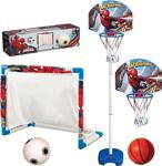 Fen Toys Spider Man Oyuncak Futbol Kalesi Ve Spiderman Ayaklı Basketbol Potası-Erkek Çocuk Depomiks