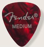 Fender Premium 351 Shape Celluloid Picks Red Moto Medium Pena - 1 Adet