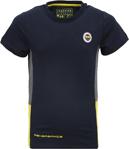 Fenerbahçe Çocuk Unisex Beyaz Arma Baskılı Basıc T-Shırt