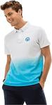 Fenerbahçe Erkek Beyaz Tribün Gizli Pat Degrade Polo T-Shirt