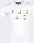 Fenerium Çocuk Tribün Emboss Baskıli T-Shirt - 6 Yaş - Beyaz