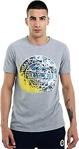 Fenerium Erkek Tribün Kafes Logo T-Shirt - S - Gri