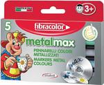 Fibracolor Metal Max Metalik 5 Renk Keçeli Kalem