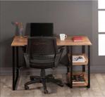 Fi̇le Ev Metal Çalışma Masası Laptop Bilgisayar Masası 2 Raflı Ofis Çalışma Masası 60X120 Cm
