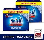 Finish 3000 gr 2'li Paket Bulaşık Makinesi Tuzu