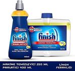 Finish Bulaşık Makinesi Temizleyici Sıvı 250 Ml + Finish Parlatıcı Limon 400 Ml