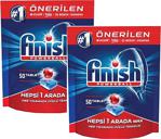 Finish Hepsi 1 Arada 100 Tablet Bulaşık Makinesi Tableti Finish (50X2)