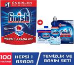 Finish Hepsi Bir Arada 100 Tablet + Finish Temizlik Bakım Seti