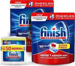 Finish Hepsi Bir Arada 200 Tablet Bulaşık Makinesi Deterjanı (100X2)+ Makine Temizleyici 2X250 Ml