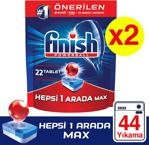 Finish Hepsi Bir Arada 22 Adet 2'li Paket Bulaşık Makinesi Tableti