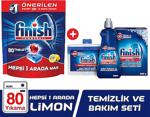 Finish Hepsi Bir Arada 80 Tablet Limon + Temizlik Ve Bakım Seti